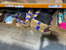 Nine boxes of bags/holdalls.