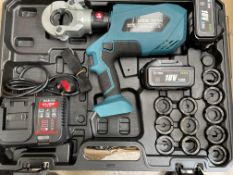 EZ-300 Battery Crimping Tool with Batteries and Charger - Pre-owned.