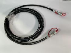 Seven Hydraulic Hoses SAE 100 R2AT DN 6 ID 1/4