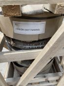 Carved Wood Parasol Base - As New (may have cracks or defects - these are only aesthetic flaws).