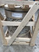 Carved Wood Parasol Base - As New (may have cracks or defects - these are only aesthetic flaws).