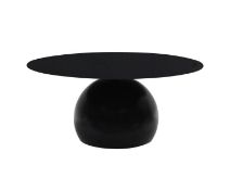 Hallowood Furniture Bourton Metal Coffee Table - BTN-FM01-B - Black (stock image).