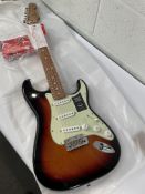 Fender Player Stratocaster PF 3-Colour Sunburst - As New.
