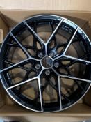 Single Romac Vortex Rim, Black Polish (20 x 9.5). As New.