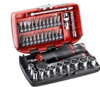 Facom R2NANO Hexagon Socket Set Plus Bits in Facom Plastic Hard Case, 1/4