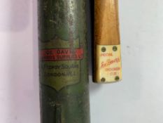 Vintage Joe Davis Special Snooker Cue with Joe Davis Billiards Supplies and metal carry case. Pre-ow