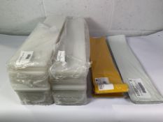 A quantity of number plate items to include Acrylic Wet Plates, Yellow Reflective Sheets, White Refl