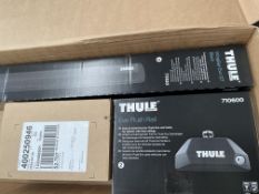 Thule WingBar Evo 2 pack 127- Black (711320), Evo Flush Rail EROW (710600) and Kit 6097 (186097) - A