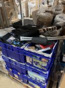 Miscellaneous auto parts/accessories and related. (Crates included)