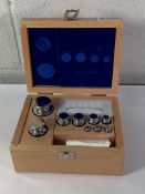 A Kern & Sohn GmbH F1 0.001 - 1000g (1mg to 1kg) Calibration Weight Set (REF: 1826535). As New.