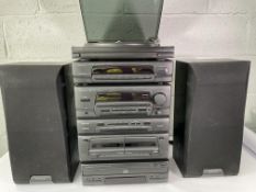 Kenwood RX 28 HiFi Semi Stack System (5 CD) - Pre-owned.