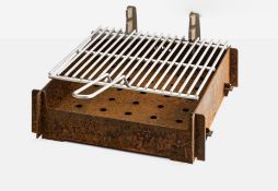 Stadler Made BBQ Kit for Outdoor Camping/Hiking. 40CM - 37CM. Comes in opened box (stock image).