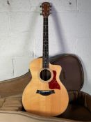 Taylor 214ce Electro Acoustic Guitar with Gig Bag - Pre Owned with a neck reset and levelled and dre