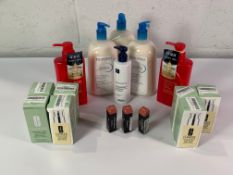 Mixed lot of Beauty items including Clinique Moisturizing Gel, MAC Velvet Deep Matte Lipstick, Biode