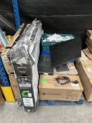 Pallet of assorted new & pre-owned IT and electrical items (Sold as seen).
