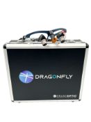 A boxed as new pair of custom Orascoptic Dragonfly NEO Dental Loupes (HDL ERGO 3.5 TTL, Medium, Midn