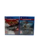 Seven as new God of War & four God of War III: Remastered PS4 Game Disks (Packaging sealed).