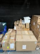 Pallet of assorted new & pre-owned printers, toners & related items (Sold as seen).
