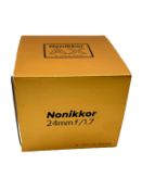 As new ArtraLab Nonikkor-MC 24MM F1.7 Fuji X Mount Lens.