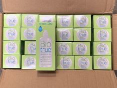 Twenty Four, Bausch+Lomb Bottles of BioTrue multi purpose solution, 300ml. New (EXP: 25/12)