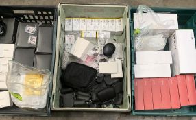 Mixed lot to include Hearing Aids, Charging Cases, Batteries and more. Condition either As New or Re