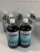 Seven bottles of Orgono Living Silica Collagen Booster Liquid (1 litre per bottle).