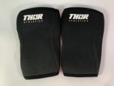 Five Pairs of Thor Athletics Knee Sleeves, Black. New (Three medium, Two large)