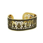 The Met Greek Palmette Bracelet, 24 Karat Gold Plated.