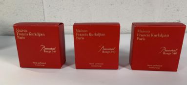 Maison Francis Kurkdjian Paris Baccarat Rouge 540 Soaps 3 x 150g, Boxed.