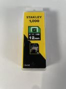 Thirty two Stanley 12mm Staples - 1000 Per pack.