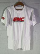 Six German MMA Championship GMC Logo T-Shirts - White - 3 x M, 3 x L.