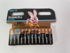Ten Duracell Ultra AAA 12 Pack Batteries LR03/MX2400.