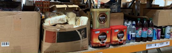 A Quantity Of Assorted Food Items To Include Coffee, Pasta, Soft Drinks, Condiments And Related Item