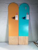 Two Dick Pearce and friends adults bellyboards (Some marks to top of boards).