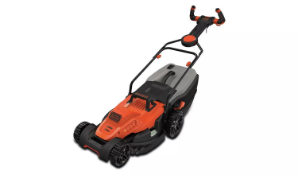 Black + Decker 42cm Corded Rotary Lawnmower BEMW481ES - 1800W - New (stock image).