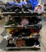 A quantity of assorted Pre-owned Clothing and Related Items (basket not included).