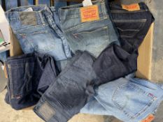 Twenty Five Levi's Jeans - Various Styles and Sizes - Pre-Owned.