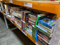A quantity of books to include hardback, fiction, cook books and sports.