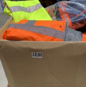 Quantity Of Hi Vis Workwear Jackets/Pull Over Hoodie Sweatshirt, Various Sizes.