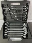 A Twenty Six Piece Chrome Vanadium Spanner Set.
