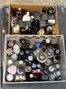 Two boxes of part used eau de parfum/toilette to include Calvin Klein, Christian Dior, Jean Paul Gau