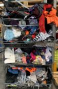 Basket Of Assorted Pre - Owned Clothing And Related Items, (Basket Not Included).