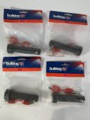 Four Packs Of Bulldog SA2 Lock Security Bolts, Total Length: 125mm, Two Spare Keys Per Pack. New.