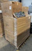 A pallet of assorted Floral Candle Rings.