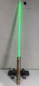 Savi's Workshop Handbuilt Lightsaber with Interactive Lightsaber Stand Hilt Display, 3x Kyber Crysta