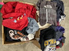 Fifty Vintage USA Pro Sweatshirts - Various Styles and Sizes - All Pre-Owned.