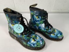 Pascal Floral Printed Dr. Martens (some slight signs of wear) - UK 7.