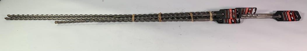 Five F4P SDS Professional Hammer Drill Bits - Sizes - ø14.0x450mm / ø16.0x450mm / ø10.0x600mm / Two