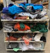 Basket Of Assorted Pre-Owned Clothing And Related Items, (Basket Not Included).