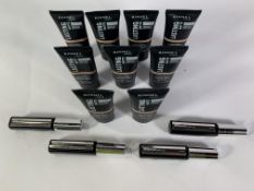 Beauty related items to include Nine Rimmel London Lasting Matte - Soft Beige 30ml Tubes